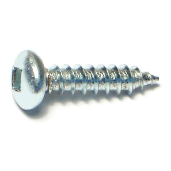Midwest Fastener Sheet Metal Screw, #8 x 3/4 in, Zinc Plated Steel Pan Head Square Drive, 100 PK 08715 - main